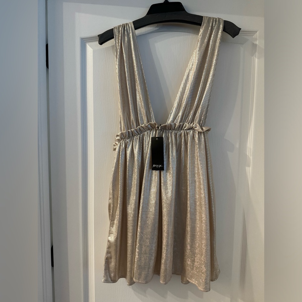 Metallic nasty gal dress